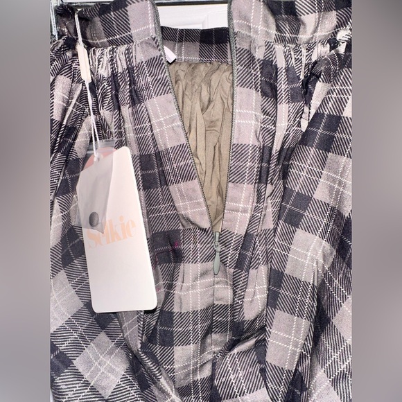 Selkie Cotton Plaid Ruffle Pleated Granger Mini Skirt - Picture 16 of 16